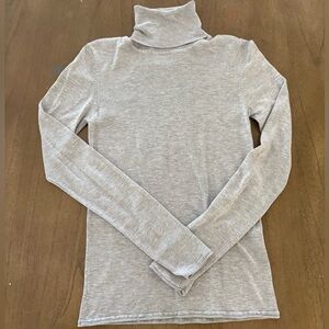 Stradivarius turtleneck sweater in light grey
